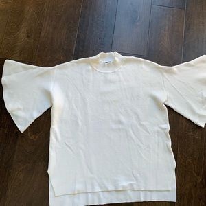 Women’s white BLVD sweater